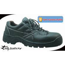 SRSAFETY 2015 zapatillas de seguridad industriales estampado vaca división cuero zapatos de seguridad zapatos de seguridad de acero negro